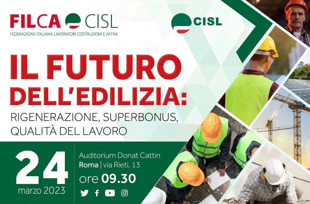 Esposito (Sicet) al convegno di Cisl e Filca sul futuro dell'edilizia